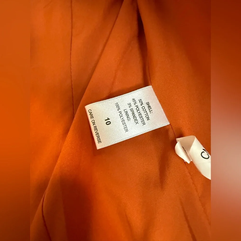 NY&Co 7th Ave Orange Blazer Jacket‎ - Picture 5 of 6